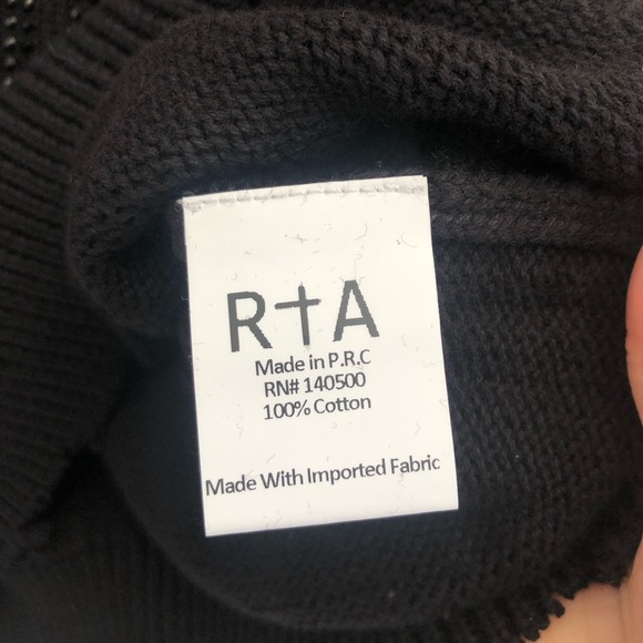 $575 RtA distressed crystal embellished sweater - Picture 10 of 12